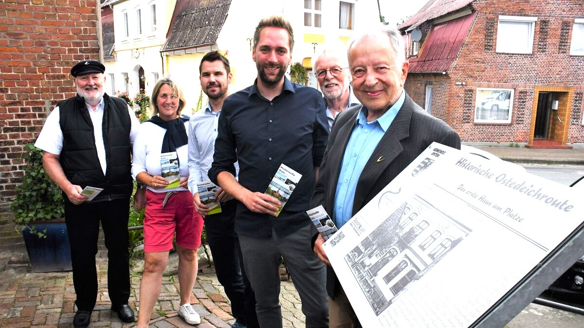 Pressetermin an der Historischen Ostedeichroute / am Historischen Wanderweg